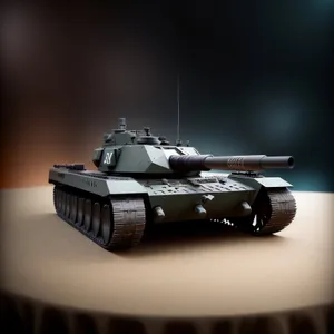 Armored Military Tank: Powerful Tracked Vehicle for Rapid Transport