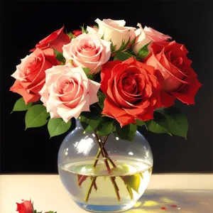 Romantic Valentine's Day Flower Bouquet Gift