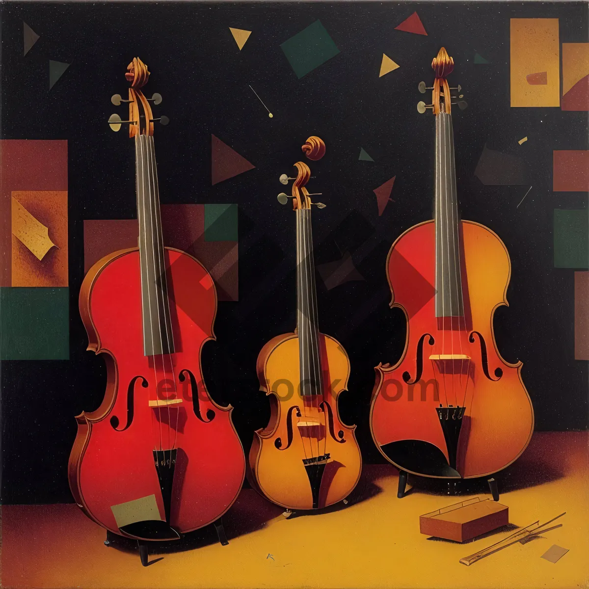 Picture of Melodic Confluence: Strings Unite in Harmonious Chords