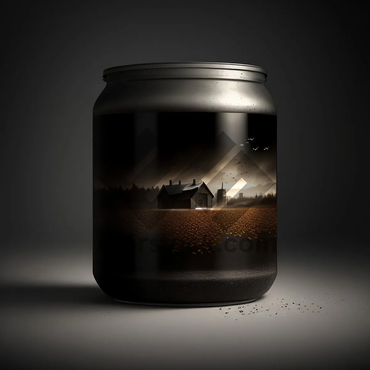 Picture of Chilled Glass of Wine in a Jar