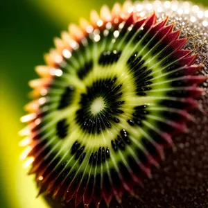 Fresh and Juicy Kiwi Fruit Closeup