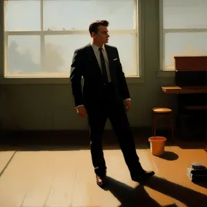 Successful business team meeting in modern office.