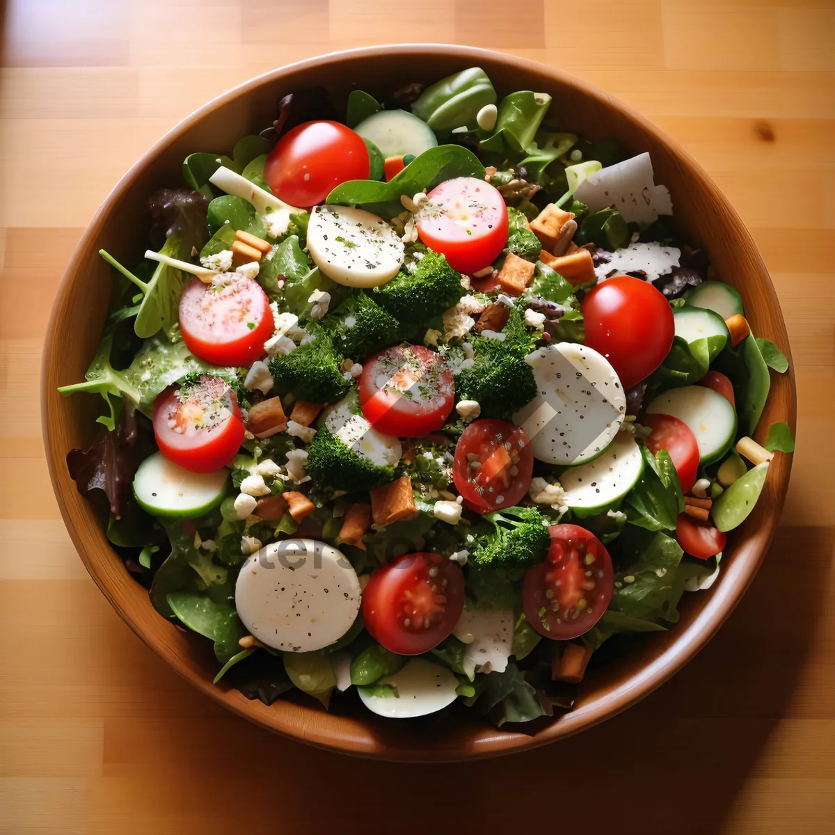 Picture of Fresh and Healthy Gourmet Salad with Cheese