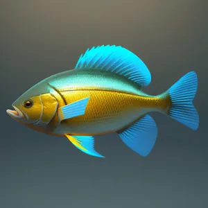 Swimming Goldfish in an Underwater Aquarium