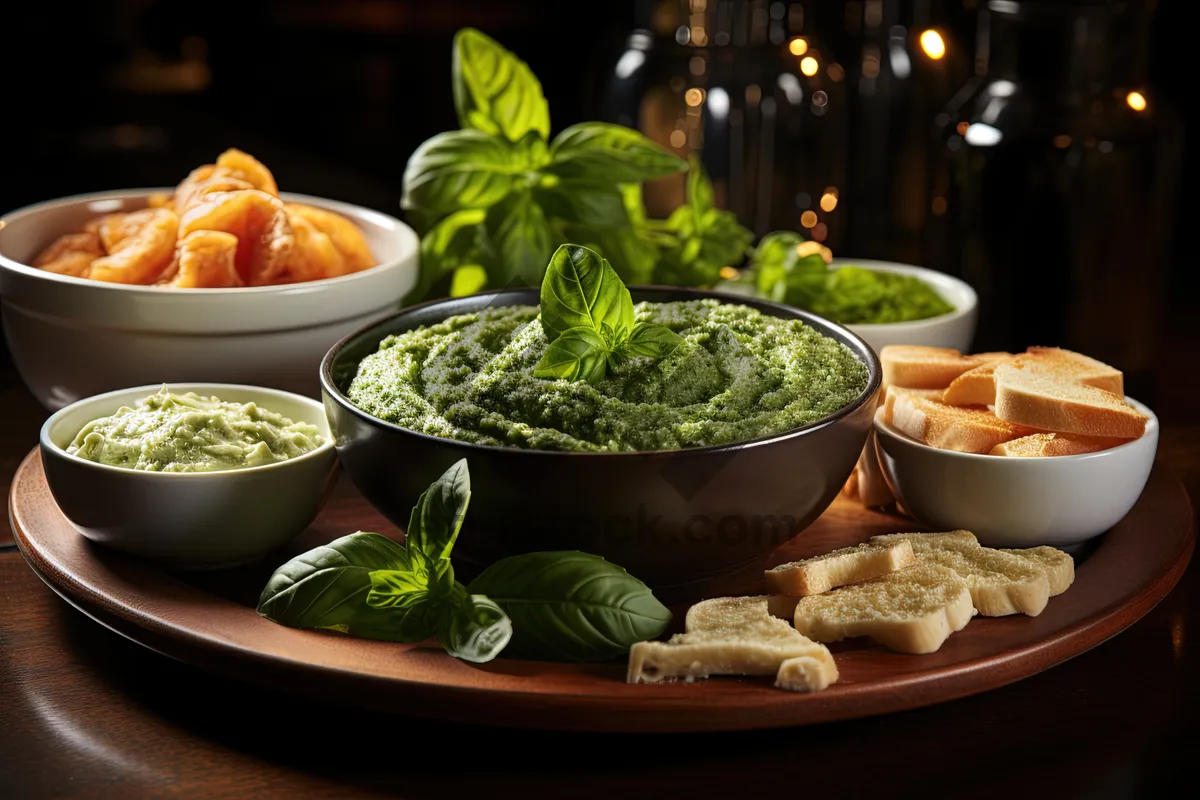 Picture of Fresh and Healthy Garden Salad with Organic Vegetables