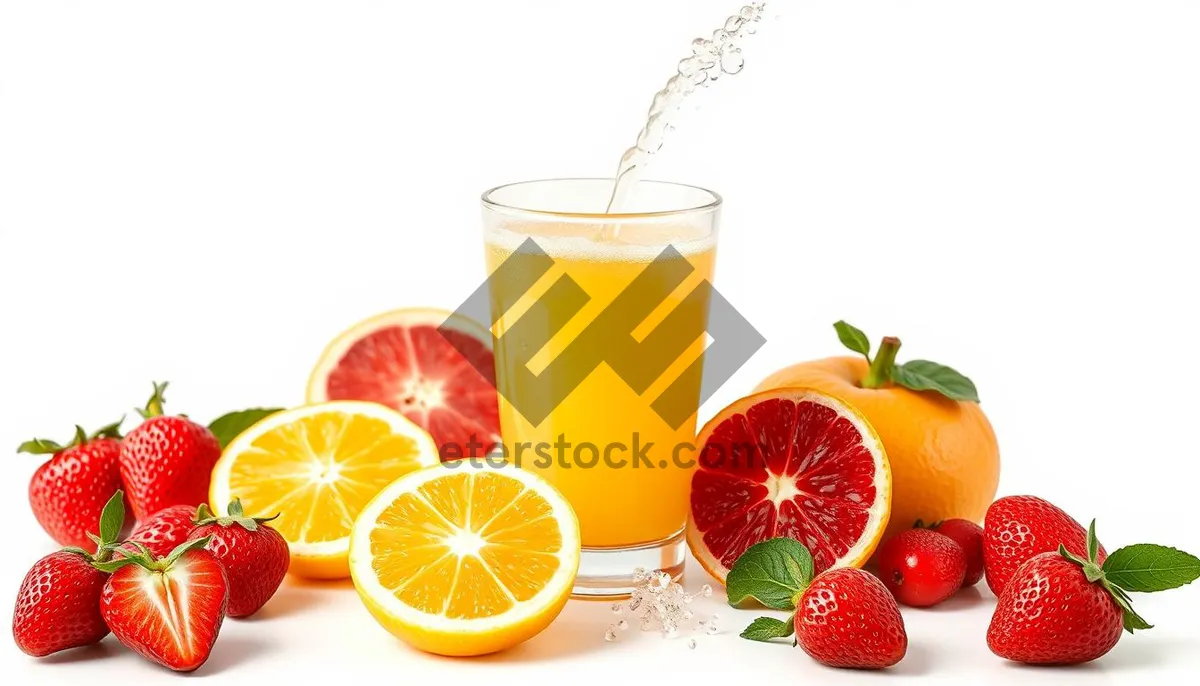 Picture of Freshly Squeezed Orange and Lemon Citrus Juice Cocktail