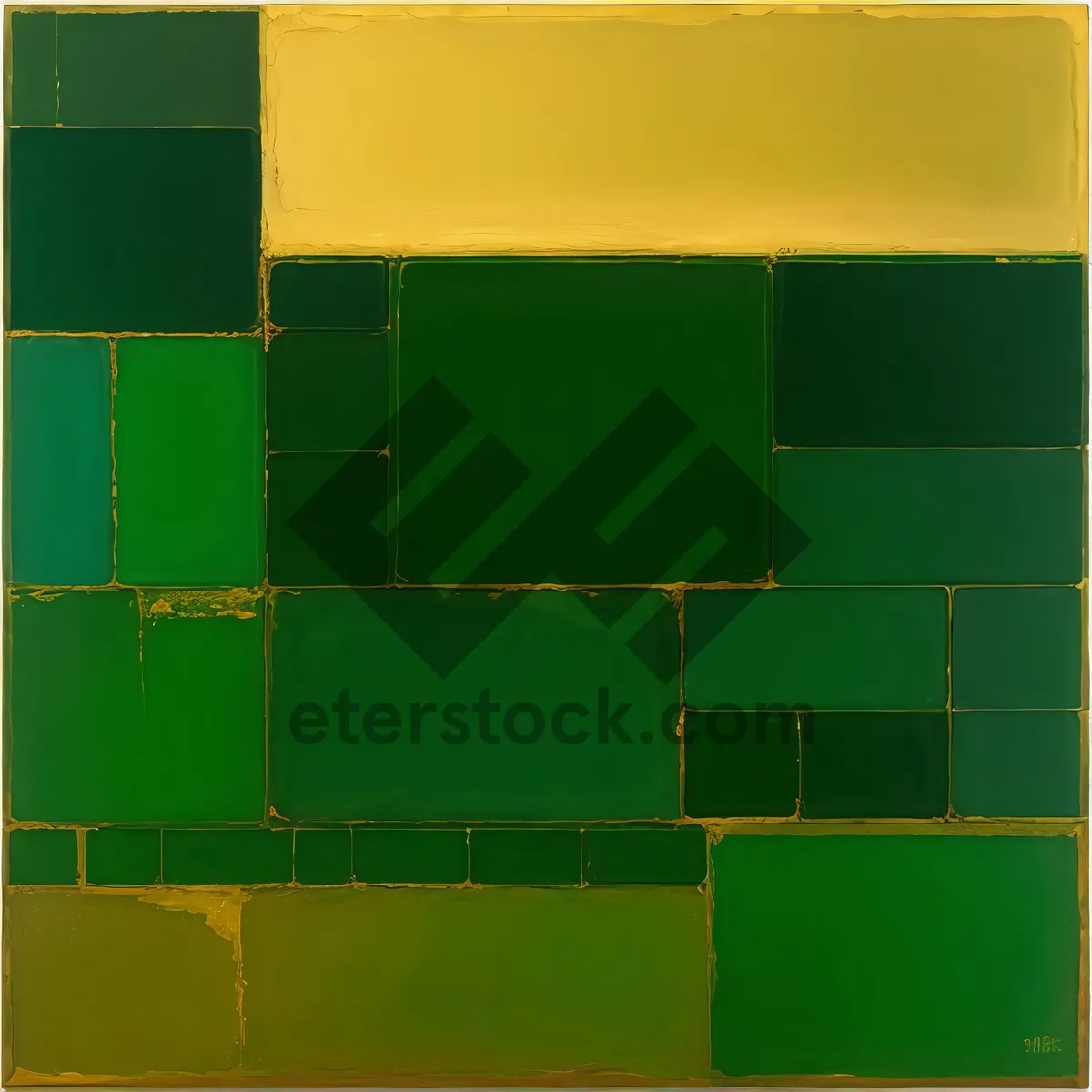 Picture of Geometric Mosaic Tile Design: Vibrant Square Pattern Texture