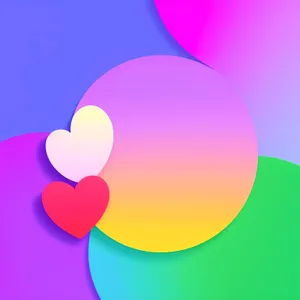Vibrant Circle Design: A Colorful and Bright Graphic Element