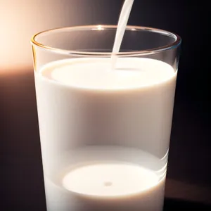 Refreshing Morning Eggnog in Glass Cup