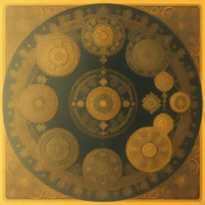 Vintage Gong with Intricate Arabesque Design