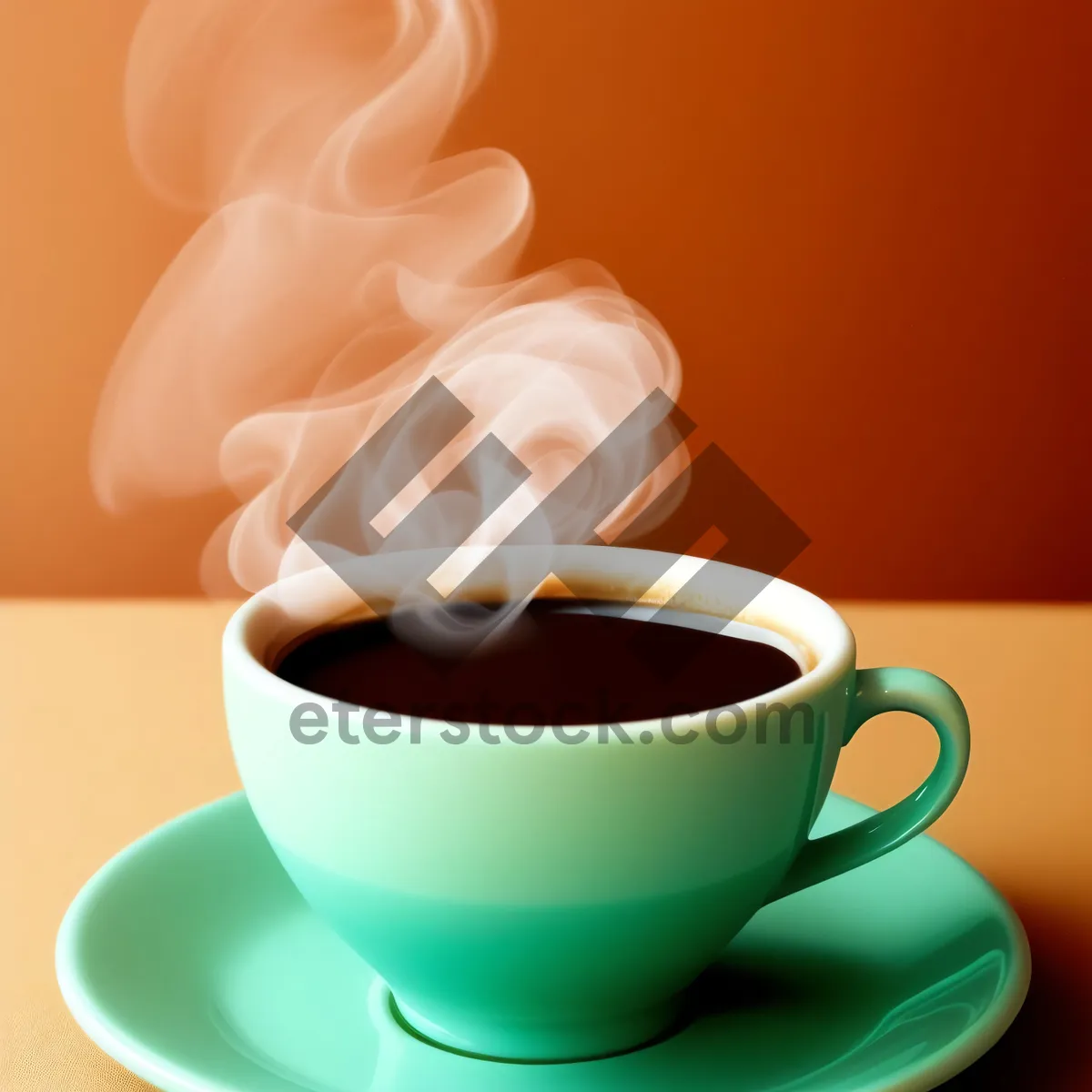 Picture of Steamy Morning Coffee in Ceramic Mug