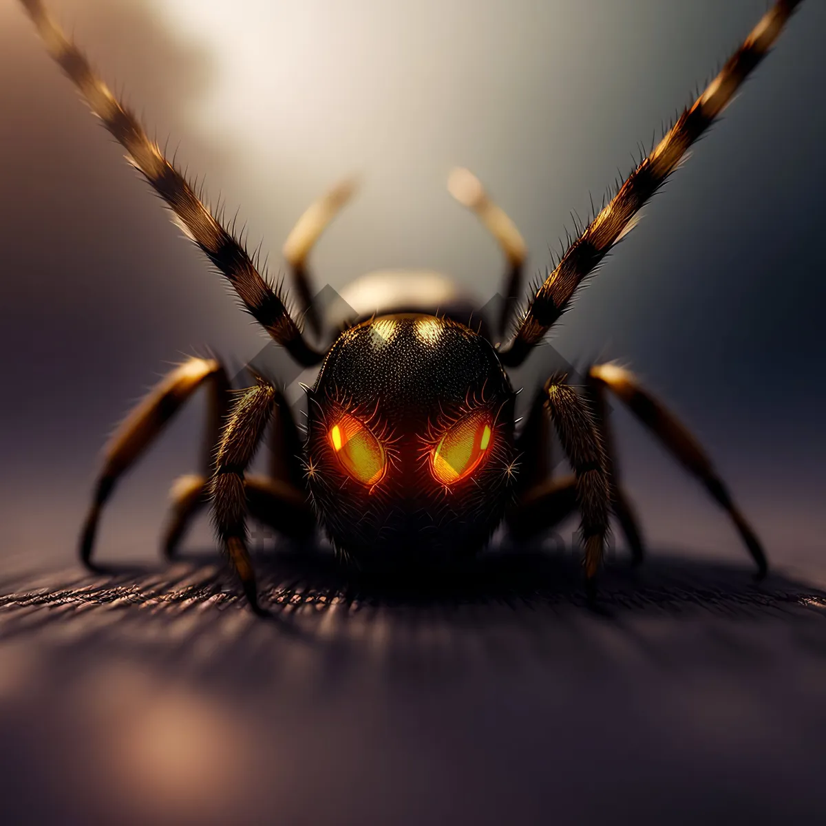 Picture of Close-up of Black Widow Spider - Detailed Arachnid Wildlife Image