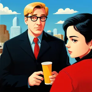 Professional Business Team Celebrating Success in Office