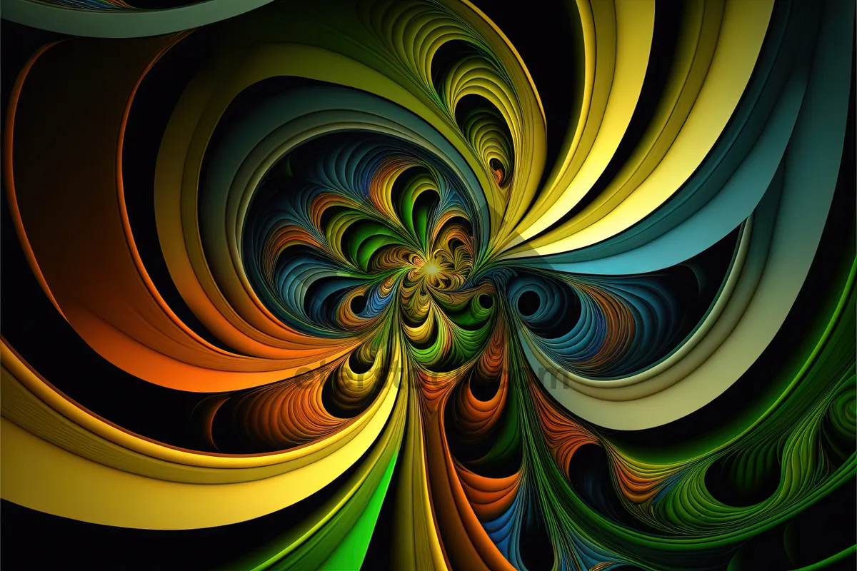 Picture of Modern Geometric Fractal Graphic Art Design