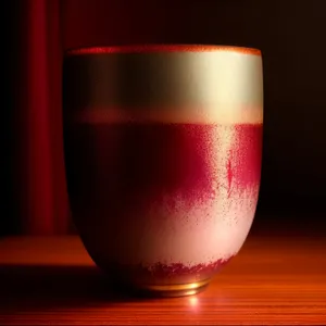 Red Wine Glass on Restaurant Table