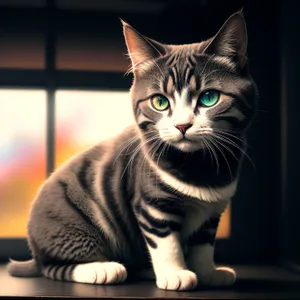 Adorable Tabby Kitty with Curious Whiskers