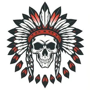 Retro graphic design element with heraldic symbol.