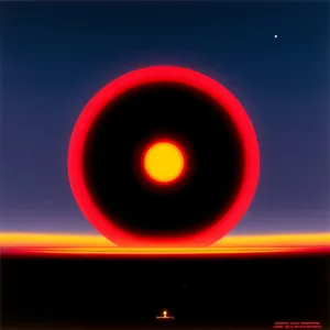 Plasma Planet: Shiny Black Circle Art