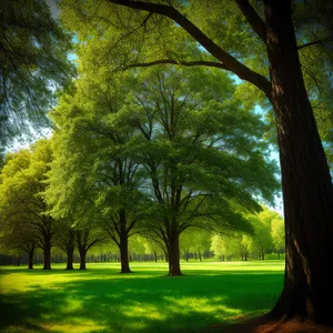 Serene Forest Path amidst Lush Greenery