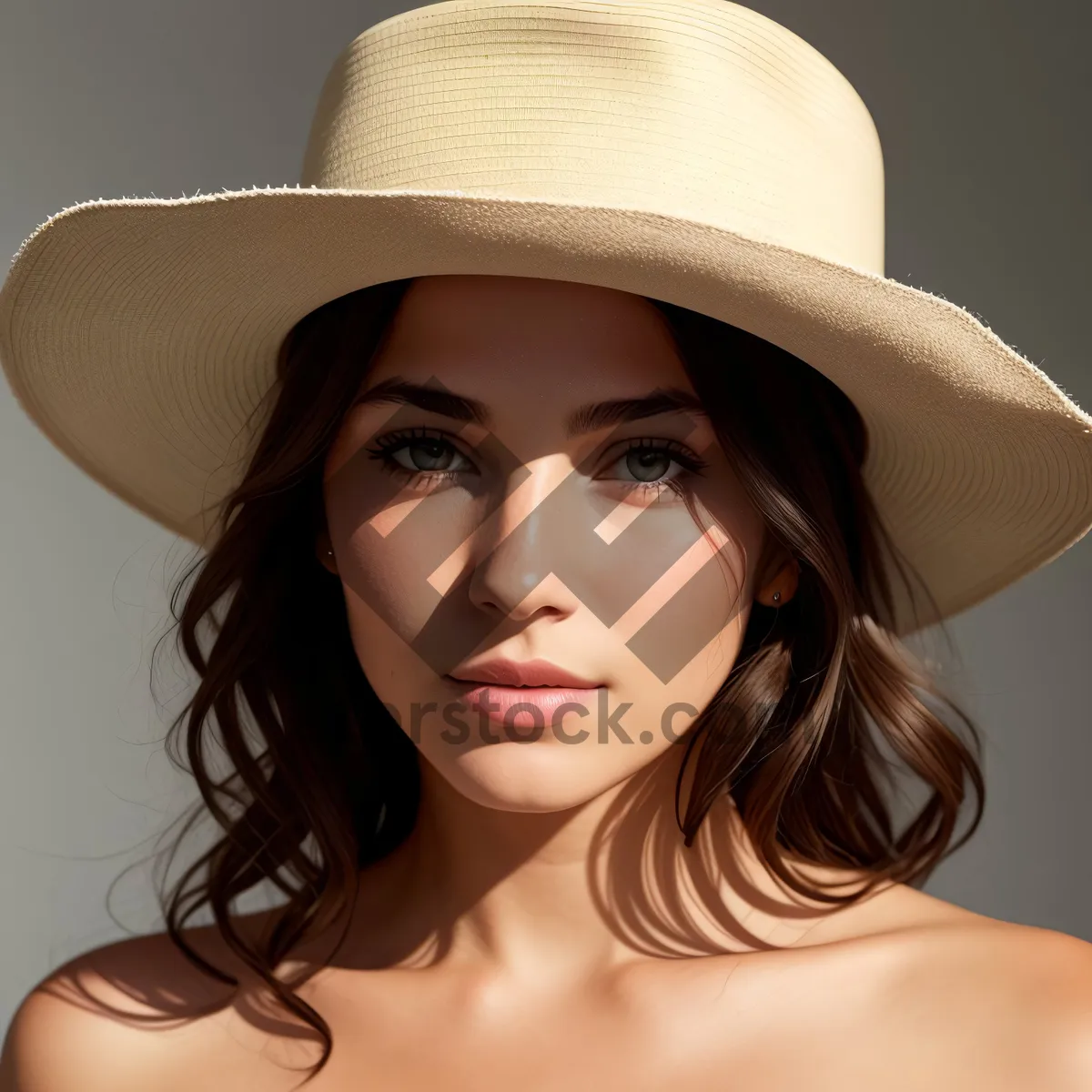 Picture of Stylish Cowgirl with a Captivating Smile