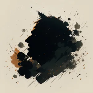 Grunge Ink Splash Texture Design