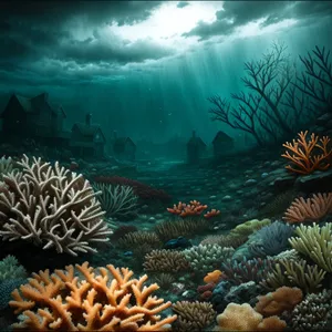 Vibrant Tropical Coral Reef Abundance