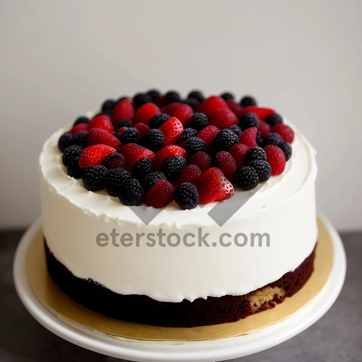 Picture of Delicious Berry Trifle Dessert Loaded with Fresh Fruit