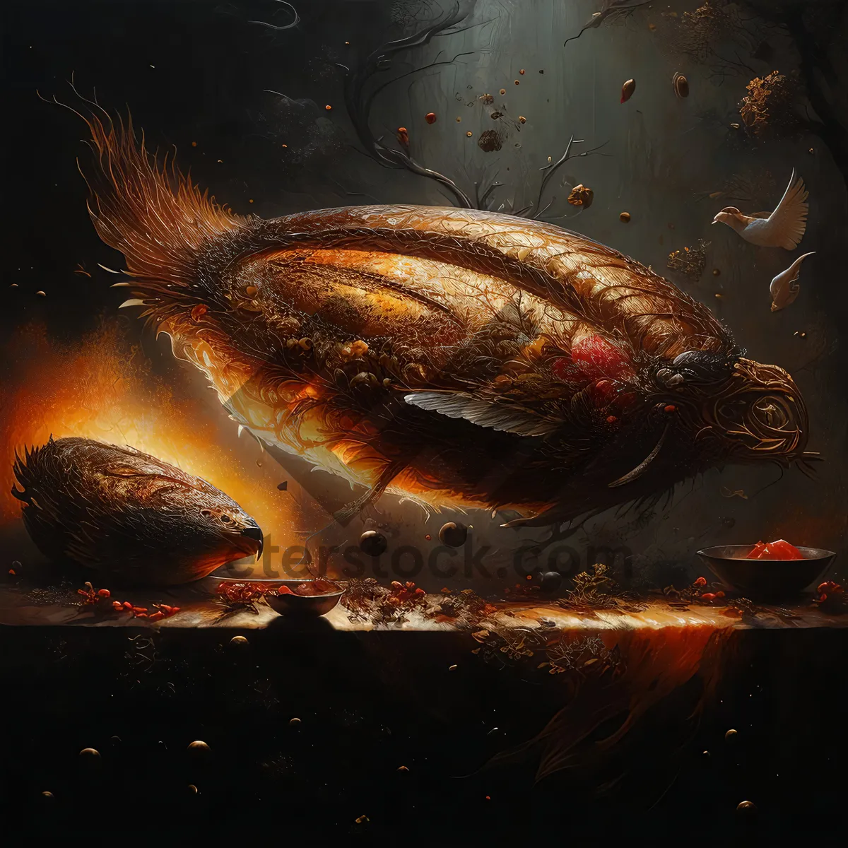 Picture of Underwater Fish and Mollusk Animal Life Visualized