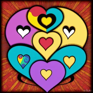 Cartoon Love Art Design - Graphic Clip Art Drawing