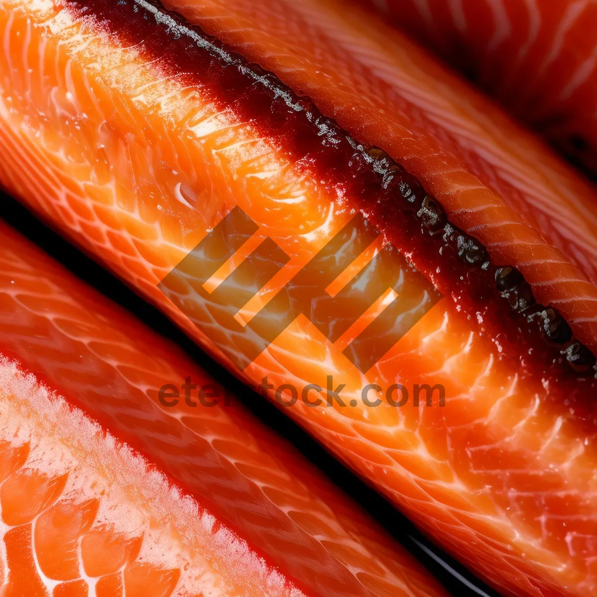 Picture of Fresh Citrus-Glazed Salmon Steak with Carrots