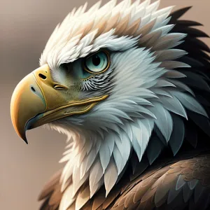 Majestic Bald Eagle Piercing Gaze in Portrait