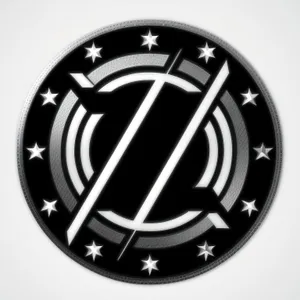 Shiny Metal Round Button Icon Design