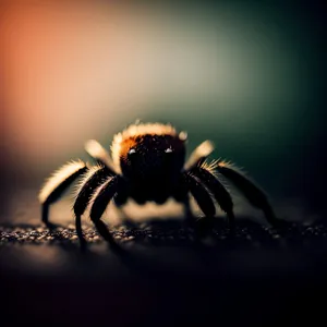 Dark Arachnid: Black Widow Spider in Barn