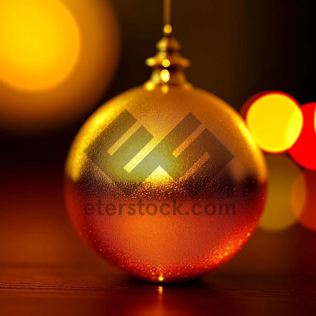 Picture of Golden Glitter Ball Decoration for Festive Tree