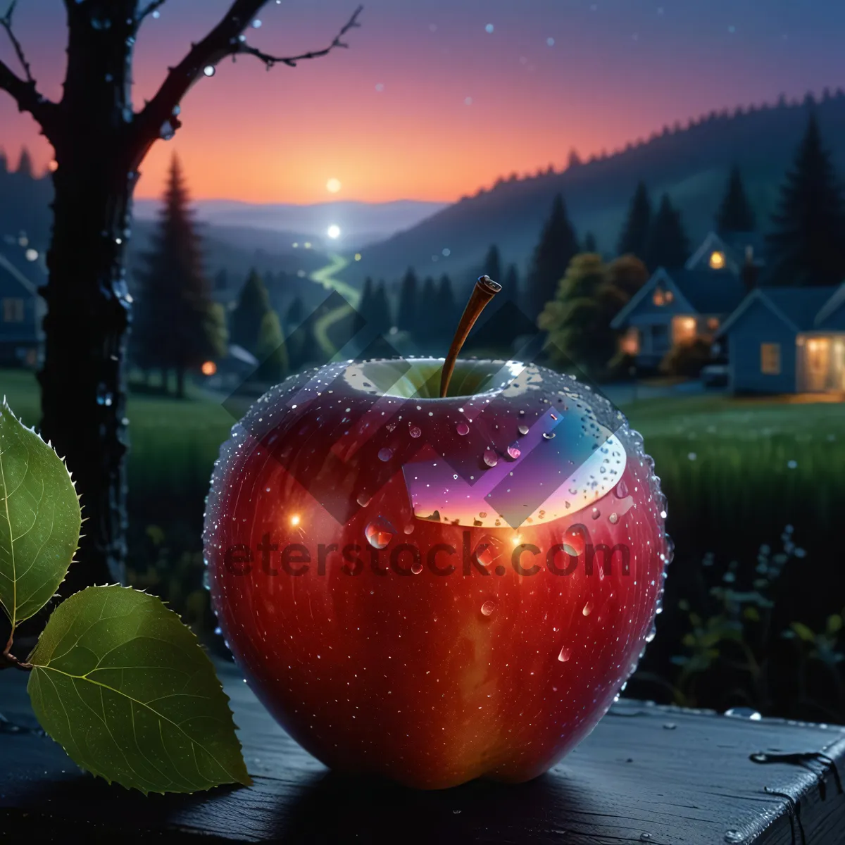 Picture of Juicy Red Delicious Apple Snack