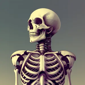 Spooky Skull Sculpture: Anatomical 3D Art