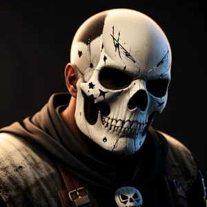 Terrifying Skull Mask: A Haunting Attire for a Spooky Disguise