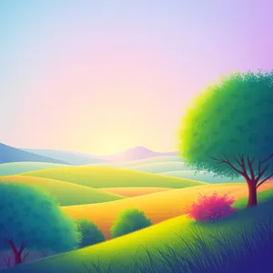 Vibrant Summer Sky with Beautiful Clouds