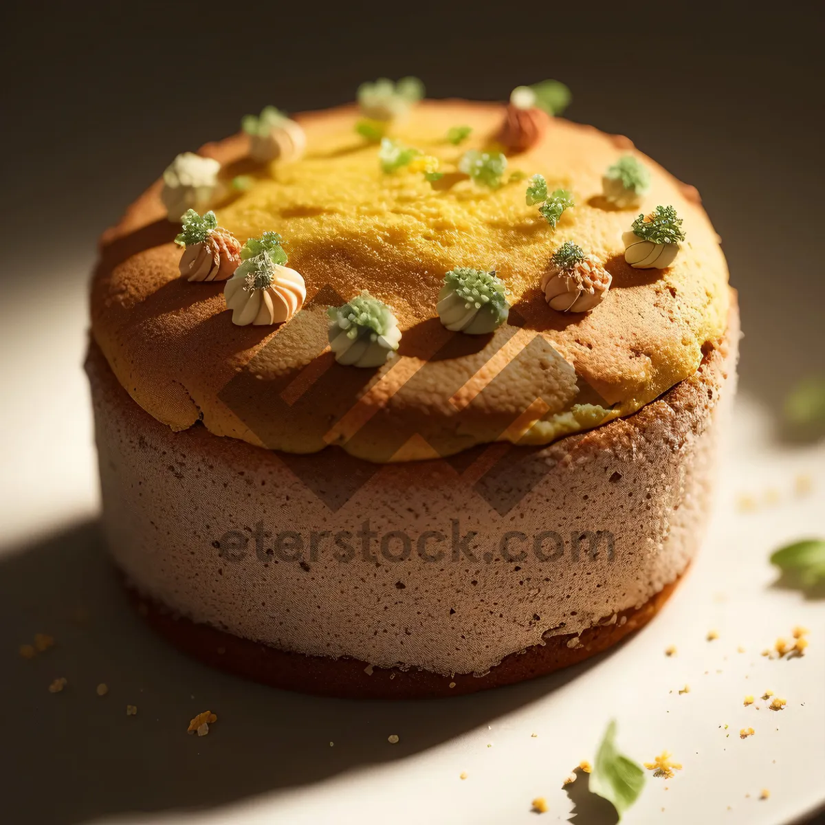 Picture of Delicious chocolate cupcake with creamy frosting