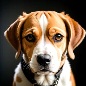 Adorable Beagle puppy with expressive brown eyes