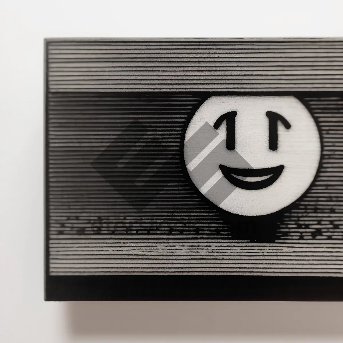 Picture of Vintage Wooden Radio with Blank Paper Texture