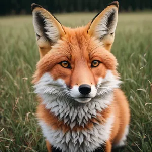 Foxy Whiskers: Adorable Red Fox Portrait