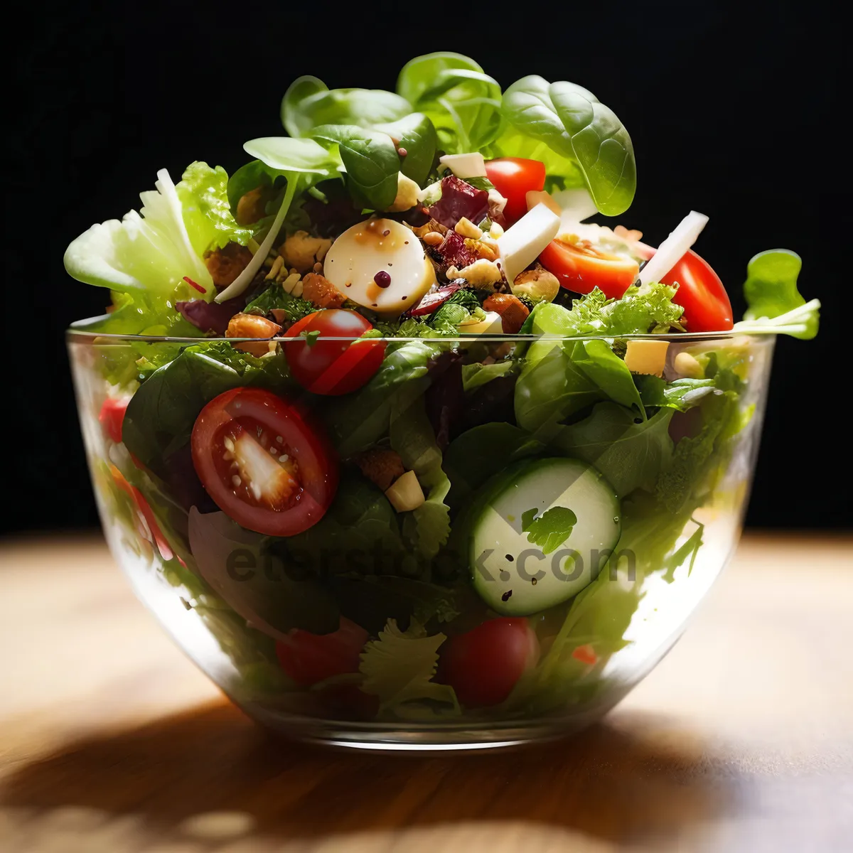 Picture of Fresh Vegetable Salad with Sweet Red Currants and Tomatoes