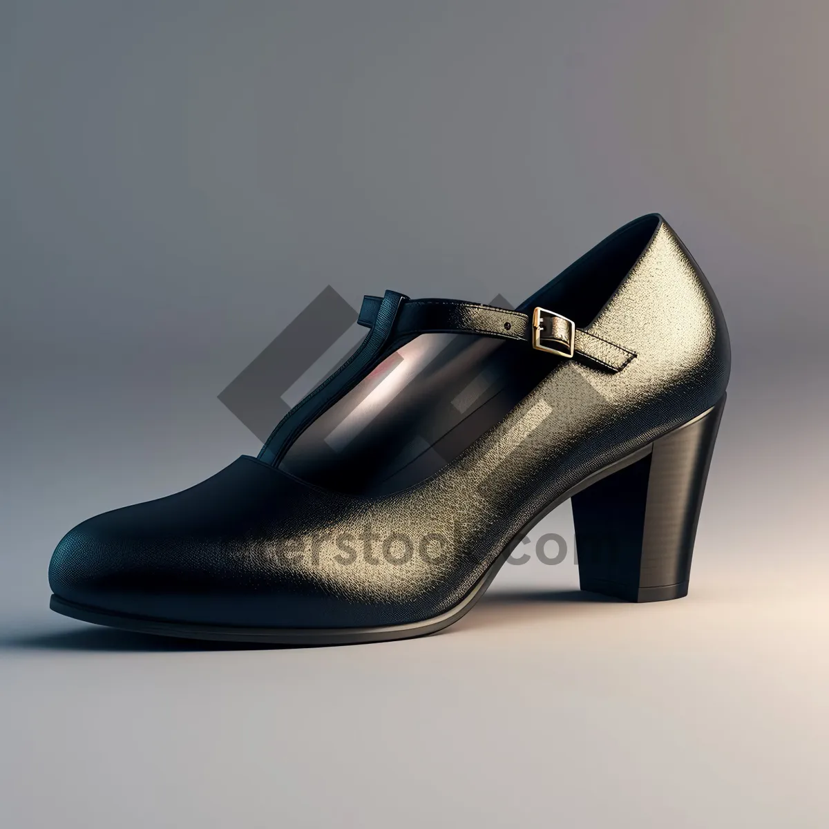 Picture of Elegant Black Leather Men's Dress Shoes