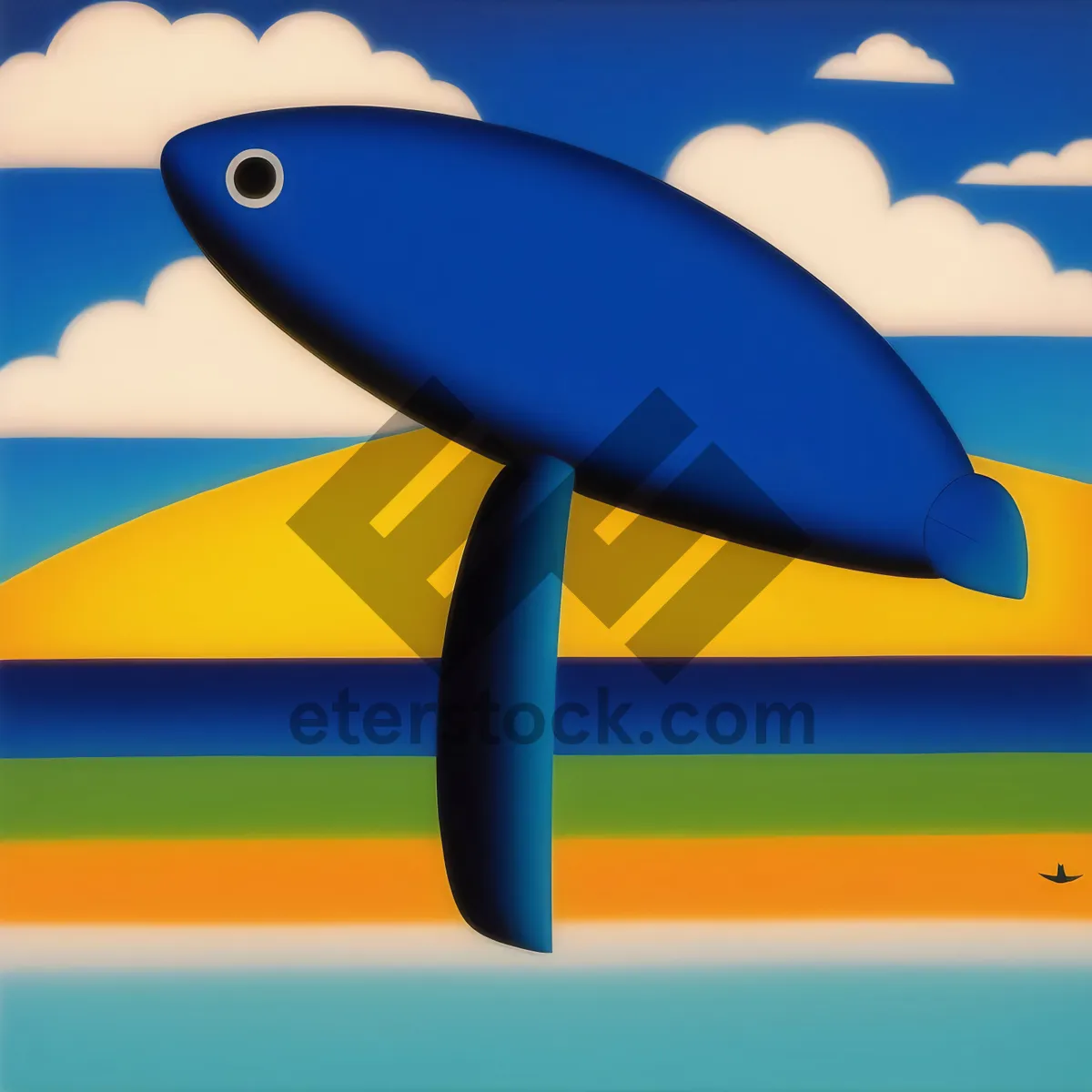 Picture of Dynamic 3D airplane propeller design sign