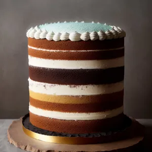 Decadent chocolate cupcake with creamy icing swirl