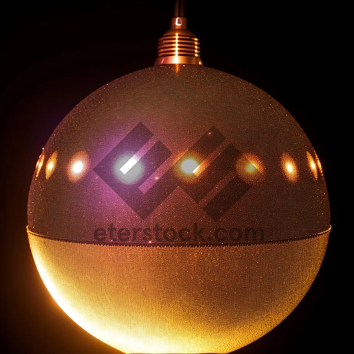 Picture of Festive Gold Bauble Ornament for Winter Celebrations