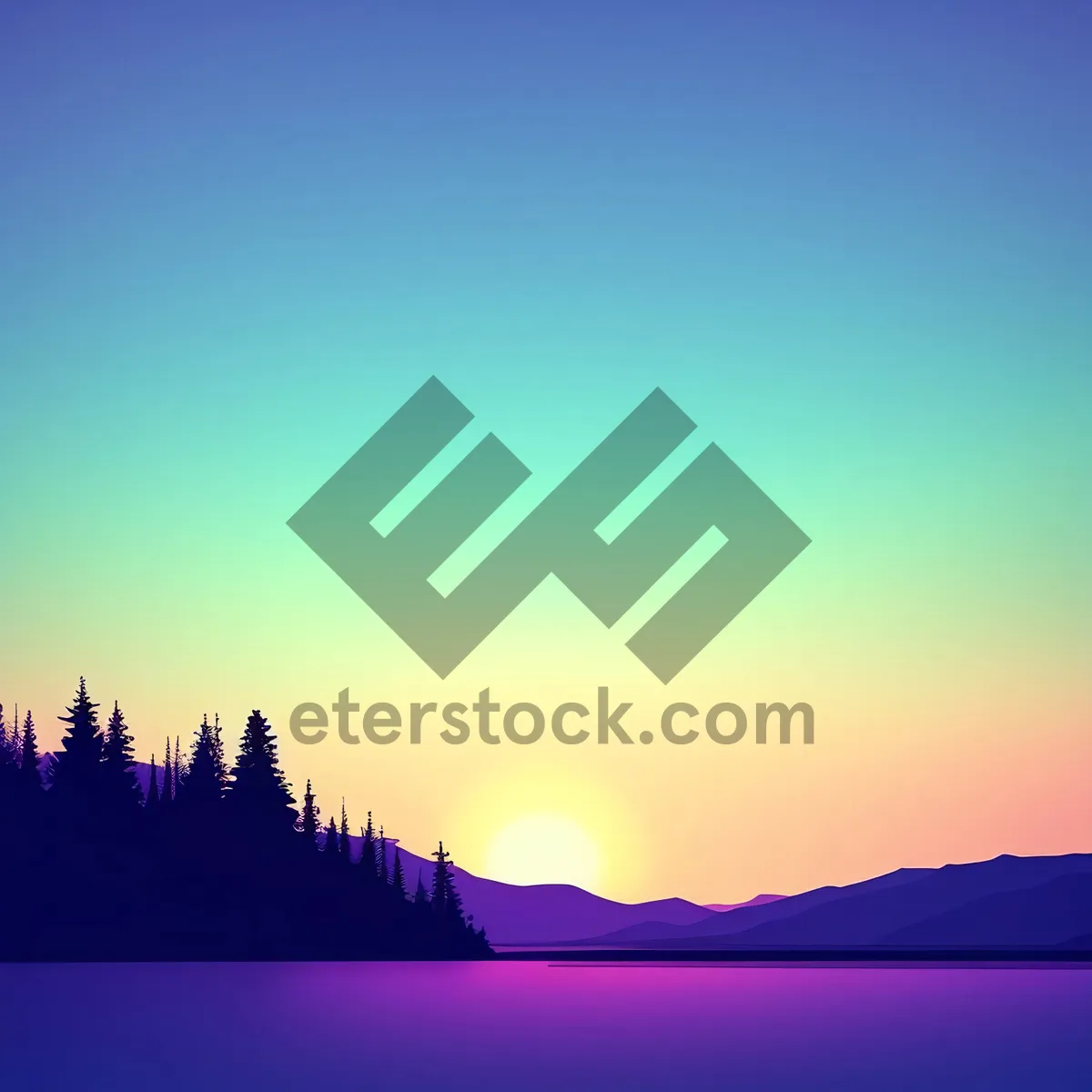 Picture of Vibrant Summer Sky with Colorful Clouds