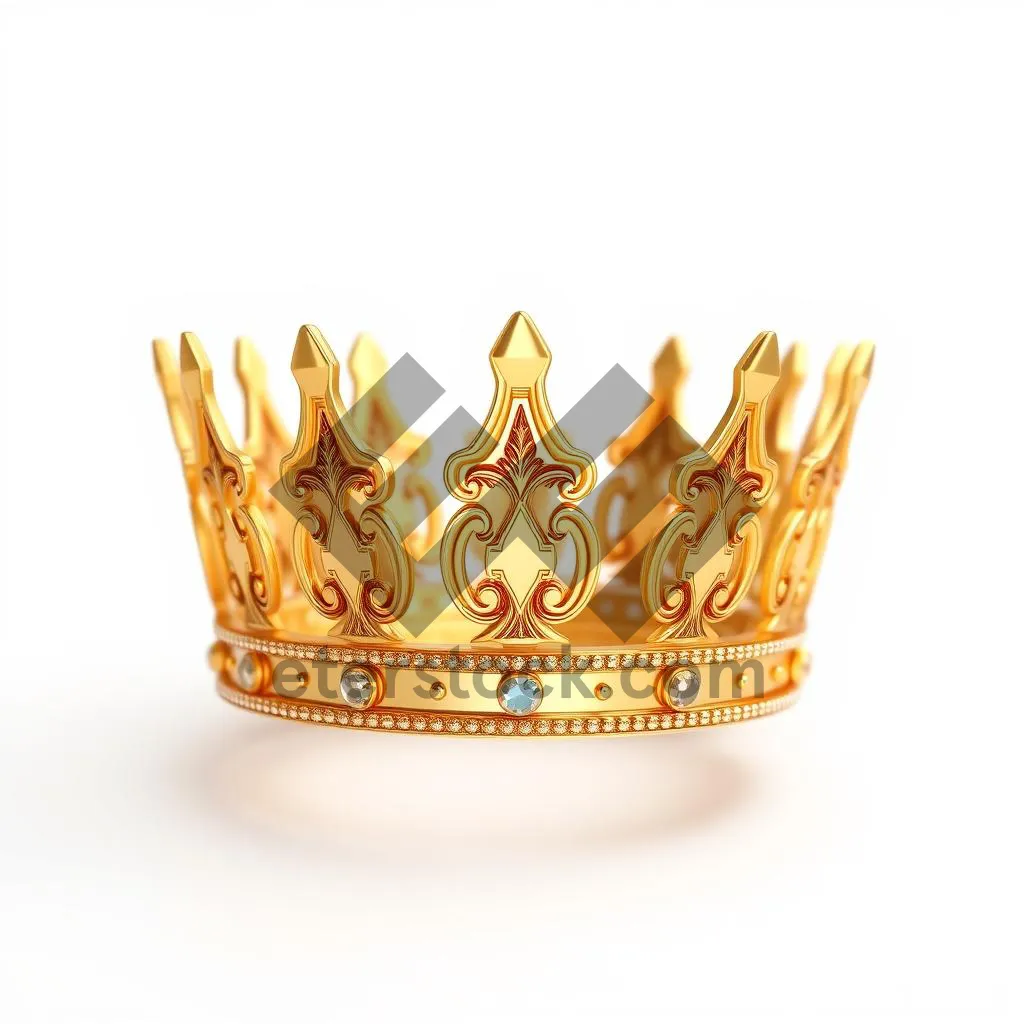 Picture of Golden heraldic baron's crown icon symbol decoration.