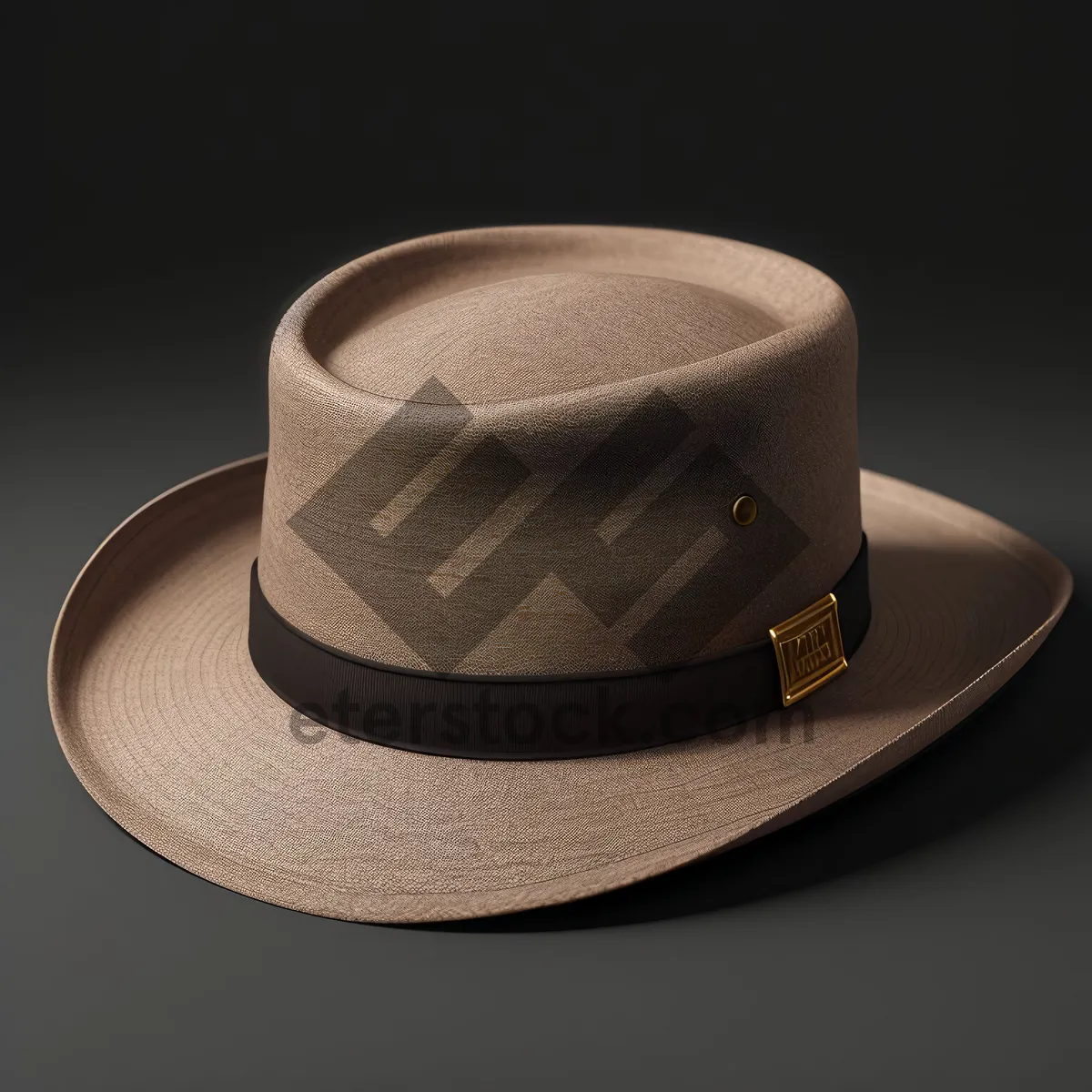 Picture of Black Cowboy Hat and Coffee Cup on Saucer